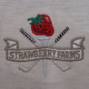 Ben Hogan Mens S/S Strawberry Farms (CA) Linen Cotton Golf Polo Shirt NWOT - XXL